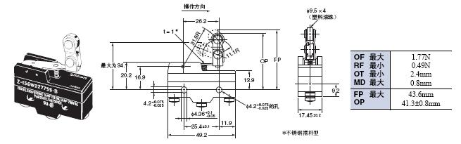 Z 外形尺寸 87 Z-15GW227755-B_Dim