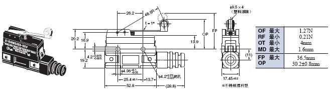 Z 外形尺寸 118 Z-15GW2A55-B5V_Dim