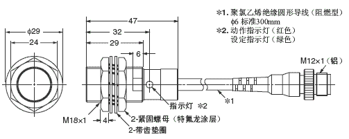 E2EQ 外形尺寸 21 E2EQ-X7D1-M1(T)GJ_Dim